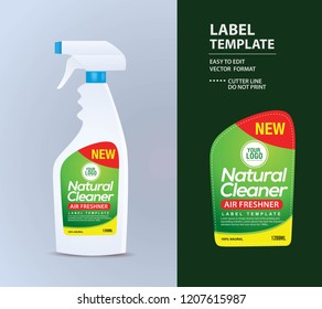 Bottle Label, Package Template Design, Label Design, Mock Up Design Label Template