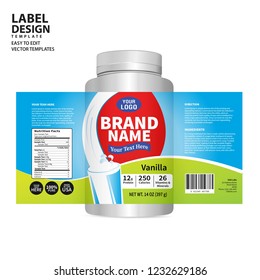 Bottle Label, Package Template Design, Label Design, Mock Up Design Label Template