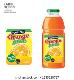 Bottle label, Package template design, Label design, mock up design label template