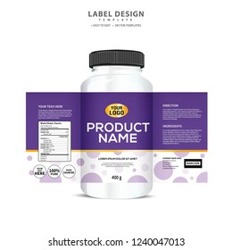 Bottle label, Package template design, Label design, mock up design label template