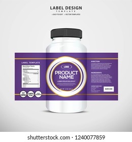 Bottle label, Package template design, Label design, mock up design label template