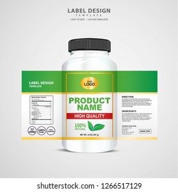 Bottle label, Package template design, Label design, mock up design label template