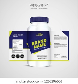 Bottle Label Package Template Design Label Stock Vector (Royalty Free ...