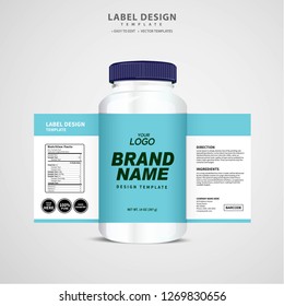 Bottle label, Package template design, Label design, mock up design label template