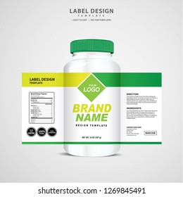 Bottle label, Package template design, Label design, mock up design label template