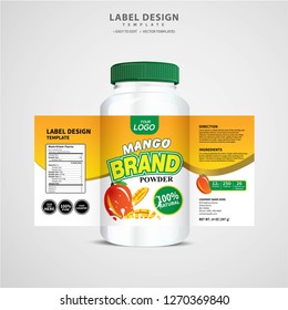 Bottle label, Package template design, Label design, mock up design label template