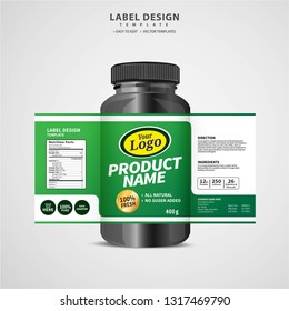 Bottle label, Package template design, Label design, mock up design label template