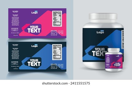 Bottle label, Package template design, Label design, mockup design label template.