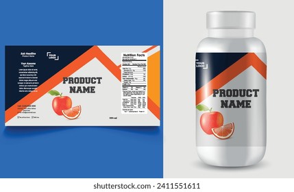 Bottle label, Package template design, Label design, mockup design label template.