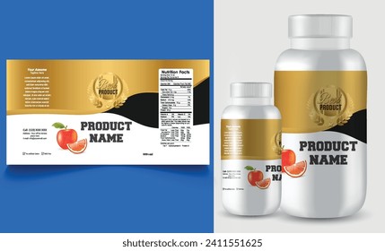 Bottle label, Package template design, Label design, mockup design label template.