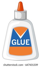 Bottle of latex glue illustration - Shutterstock ID 647431339