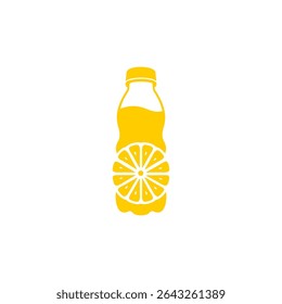 A bottle of lemon juice and lemon sliced 