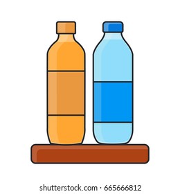 bottle line art