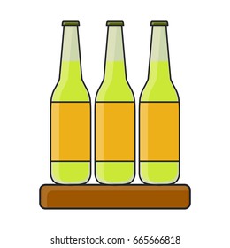 bottle line art