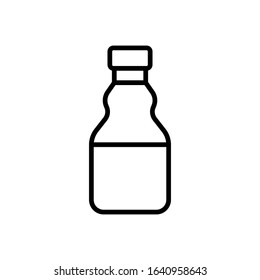 bottle line art vector icon - ui icon vector