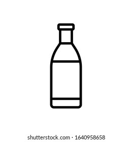 bottle line art vector icon - ui icon vector