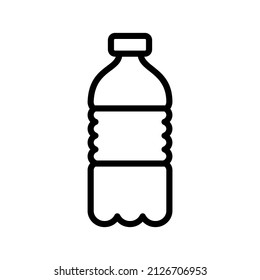 Diseño del icono negro de la línea del frasco