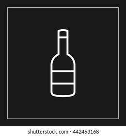 bottle line icon
