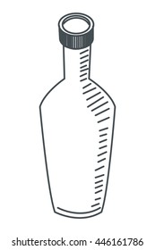 bottle line icon