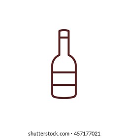 bottle line icon