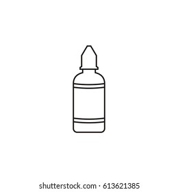 Bottle line icon.