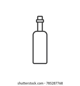 Bottle line icon.