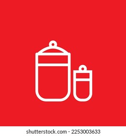 Bottle line icon. Graphic resource template, vector illustration.