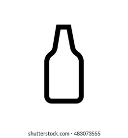 Bottle line icon. Pixel perfect fully editable vector icon suitable for websites, info graphics and print media.