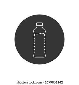 Bottle line icon in trendy flat design. Vector