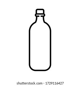 Ilustración vectorial de icono de línea de botella