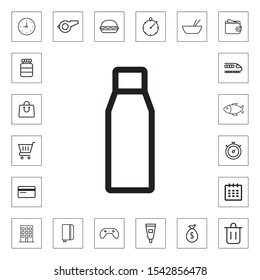 Bottle line icon for web and mobile