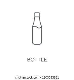 Bottle linear icon. Bottle concept stroke symbol design. Thin graphic elements vector illustration, outline pattern on a white background, eps 10.