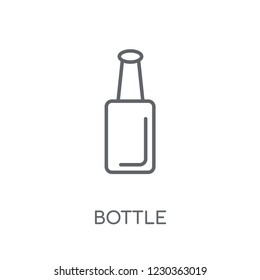 Bottle linear icon. Modern outline Bottle logo concept on white background from Hygiene collection. Suitable for use on web apps, mobile apps and print media.