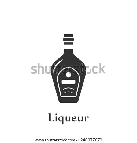 A bottle of Liqueur icon. Element of drink icon for mobile concept and web apps. Detailed A bottle of Liqueur icon can be used for web and mobile