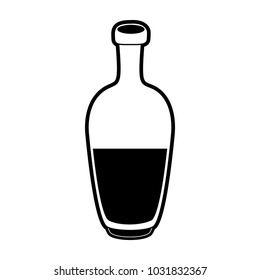 bottle with liquid icon image 