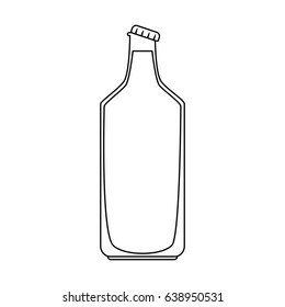 bottle with liquid icon image 