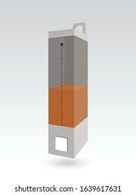 Bottle of liquid soap with dispenser.vector illustrations.