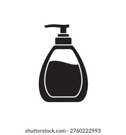 Bottle of liquid soap icon .