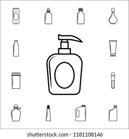 a bottle of liquid soap icon. Bottle icons universal set for web and mobile