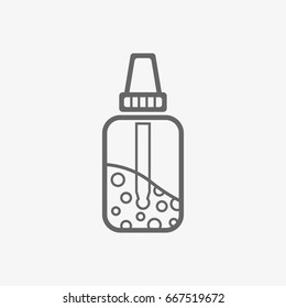 bottle of liquid vector icon