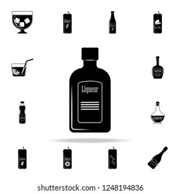 bottle of liquor icon. Drink icons universal set for web and mobile