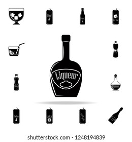 bottle of liquor icon. Drink icons universal set for web and mobile