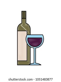 bottle liquor and wine cup image