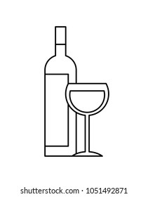 bottle liquor and wine cup image