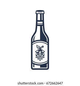 bottle logo, badge, label for brewing company