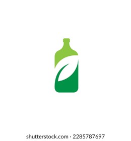 bottle logo drink isolated element menu