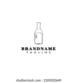 bottle logo icon cute template modern vector illustration