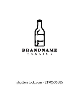 bottle logo icon cute template modern vector illustration