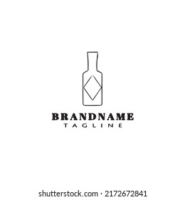 Logo-Design der Flasche süße moderne Illustration