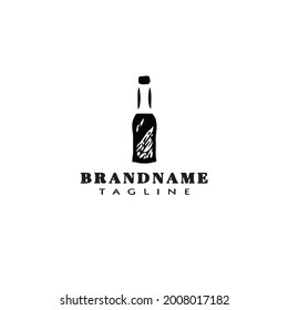 bottle logo icon design template modern vector illustration